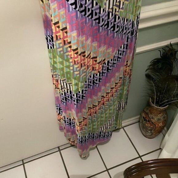 Calvin Klein Casual Maxi Dress multi colored size 10 - Picture 3 of 8